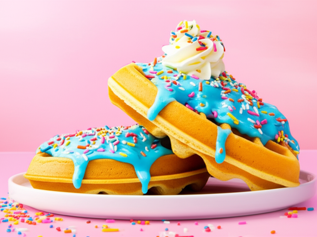 Birthday Cake Waffles